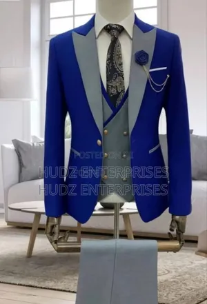 Blue and Grey Mix and Match Turkish Suit