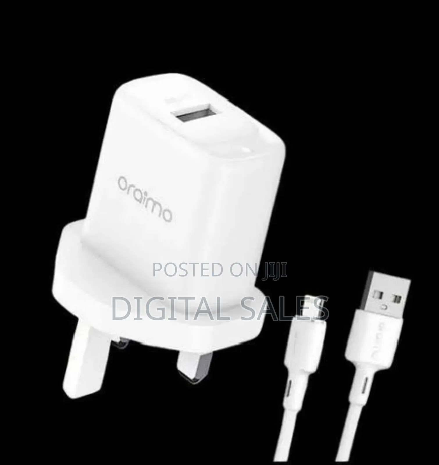 Oraimo Two Port White Charger.
