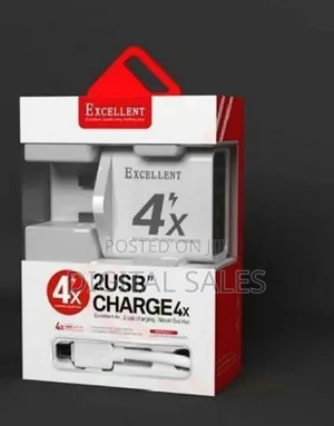 Type C Charger/2usb Port Type C Charger/4x Charger_white