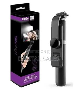 Amazlife Q02s Wireless Selfie Stick With Led Fill Light.