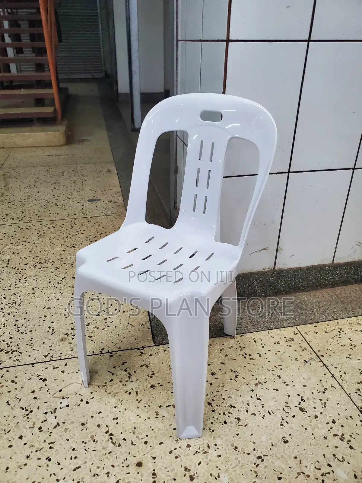 Festival Plastic Chairs Armless White