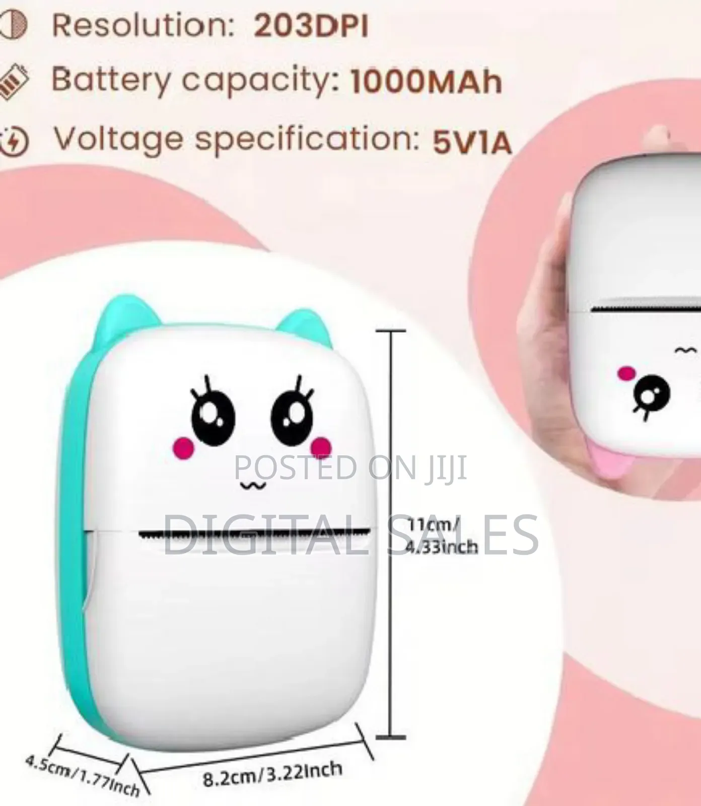 Mini Universal Pocket Bluetooth Thermal Printer