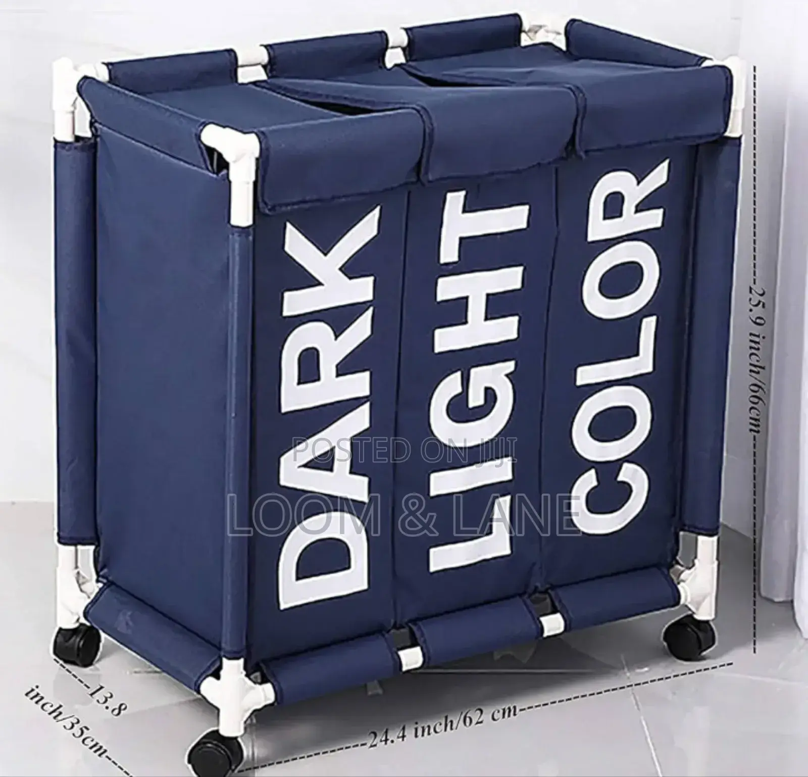 3 Section Large Capacity Laundry Sorter