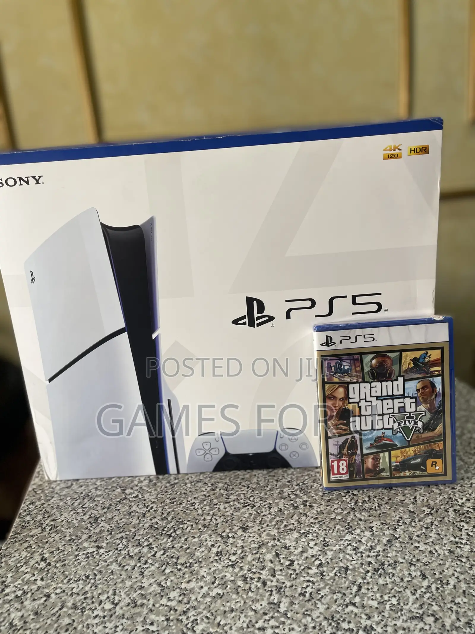 Ps5 Slim Console New Uk Disc Edition With Grab