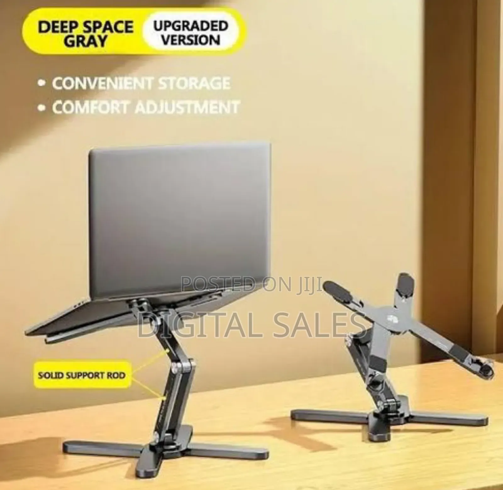 Portable Laptop Stand With 360° Rotating Base