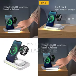 3 in 1 Stand Wireless Fast Charger.