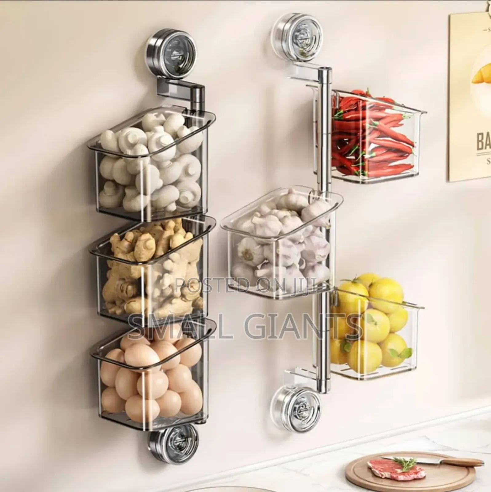 Space Saving Wall Mounted Kitchen Storage Shelves