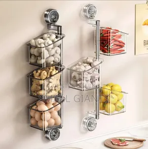 Space Saving Wall Mounted Kitchen Storage Shelves