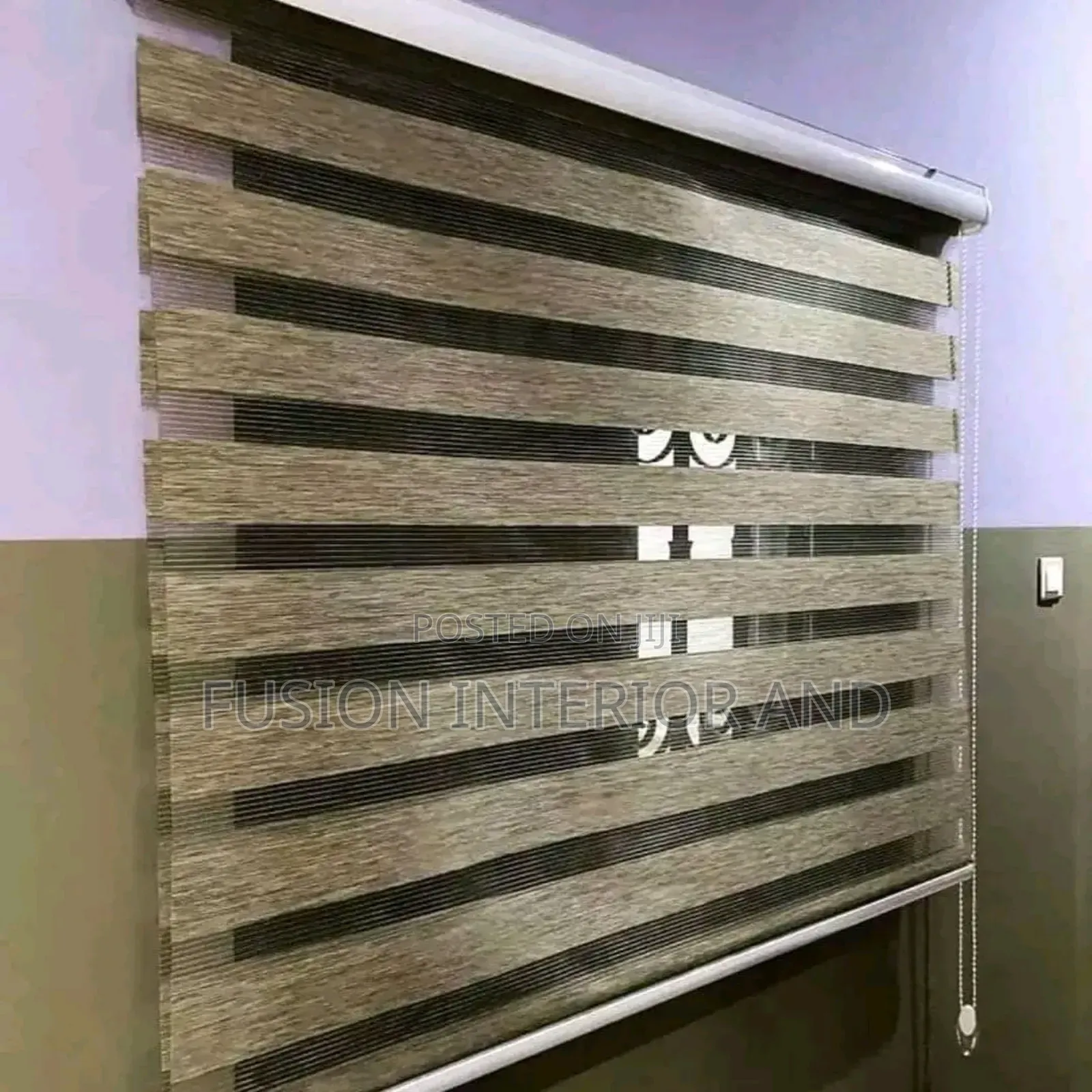Zebra Blinds Brown