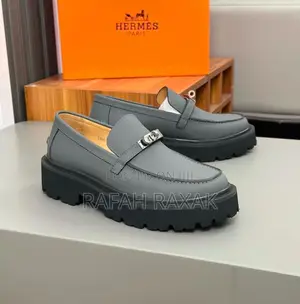 Original Classic Men’S Gray Hermes Luxury Loafers