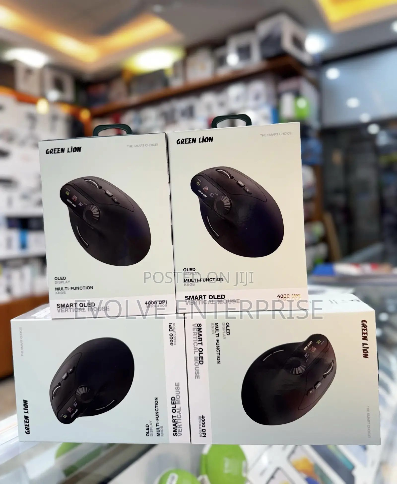 Green Lion Smart Oled Vertical Mouse
