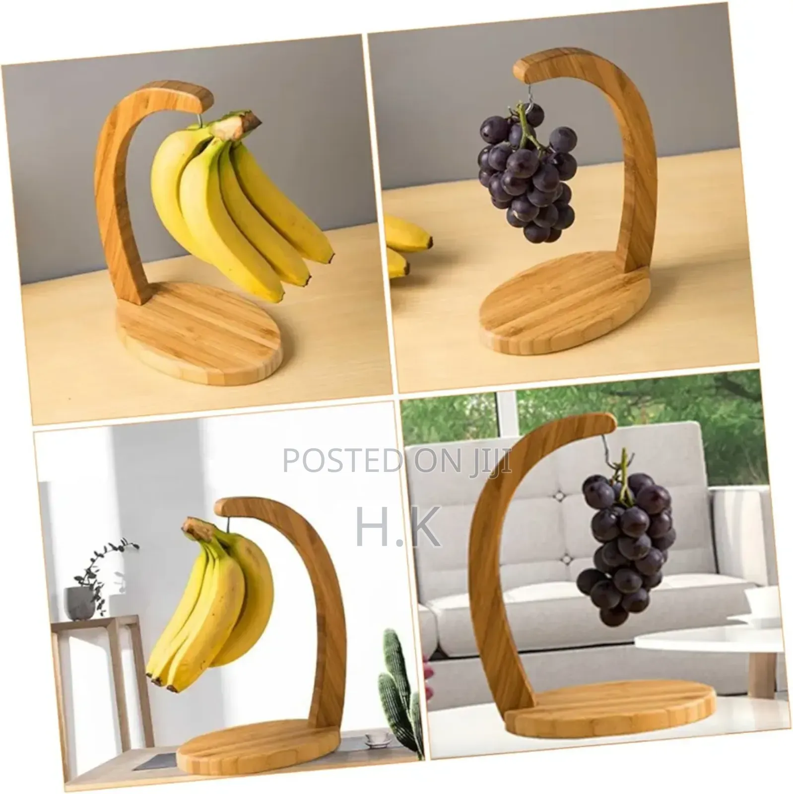 1pc Bamboo Banana Rack