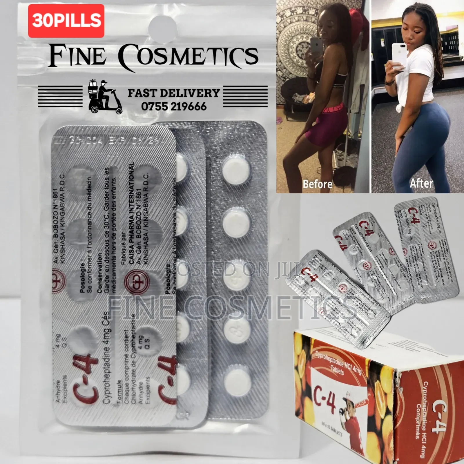 C4 Weight Gain Pills, Shape Up and Body Building .30 Tablets