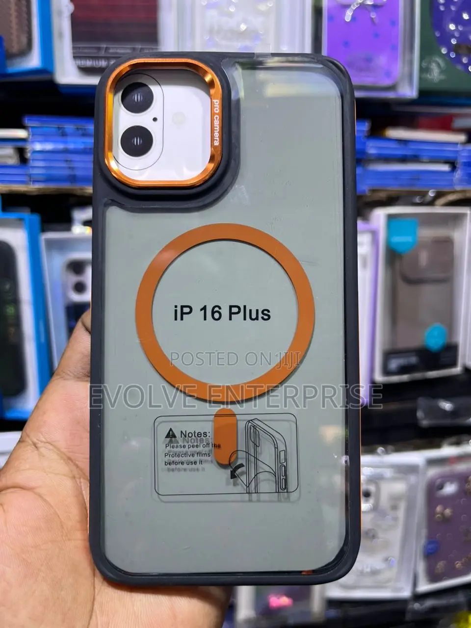 Translucent Armor Shockproof Case for iPhone 16 Plus