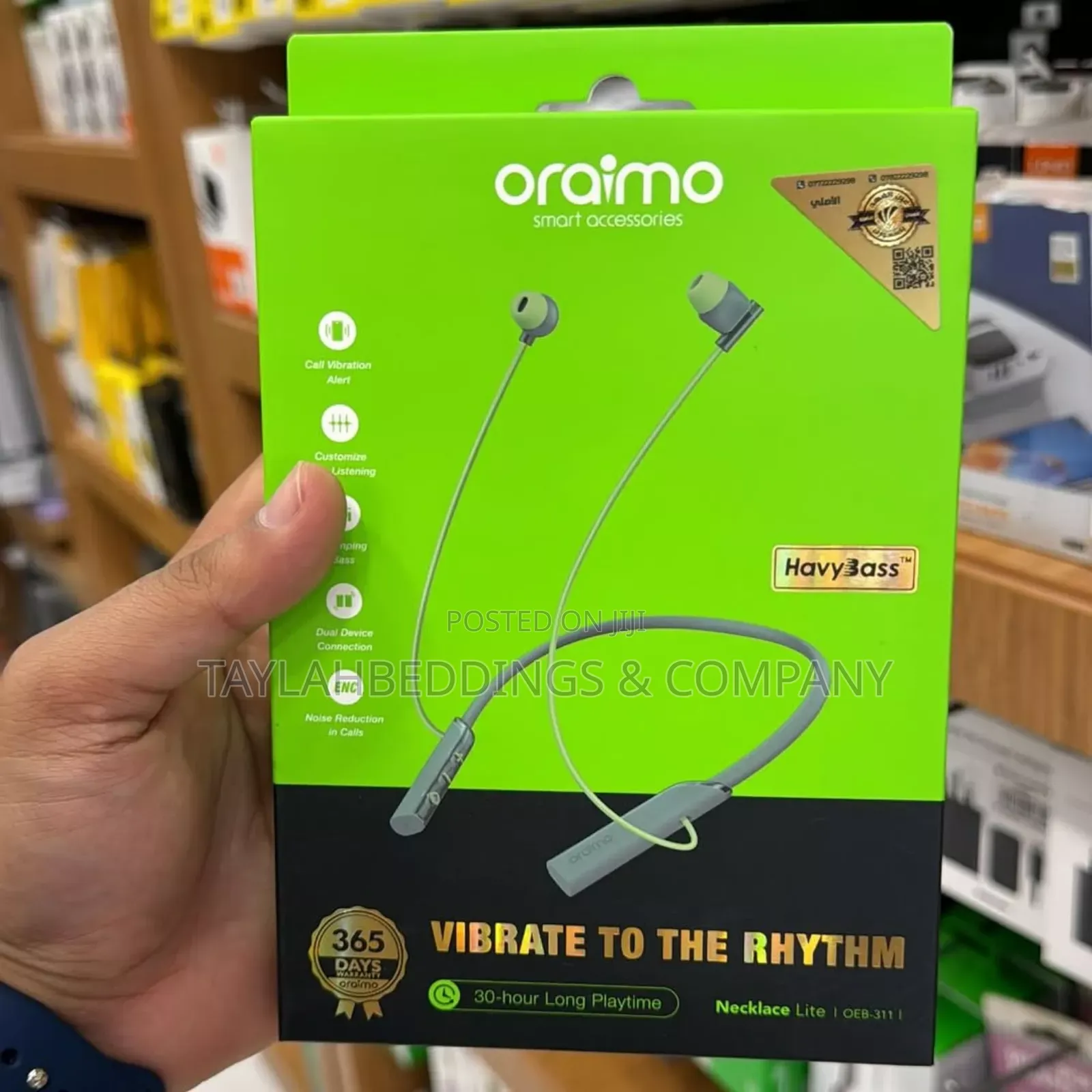 Oraimo Necklace Lite Call Vibration Wireless Headphones