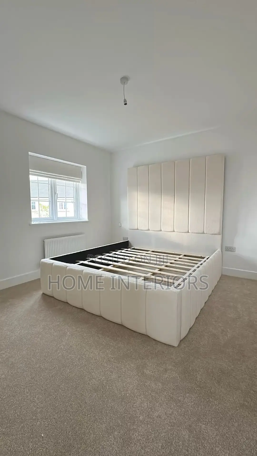 Gray 5 by 6/6 by 6 Modern Bed