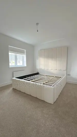 Gray 5 by 6/6 by 6 Modern Bed