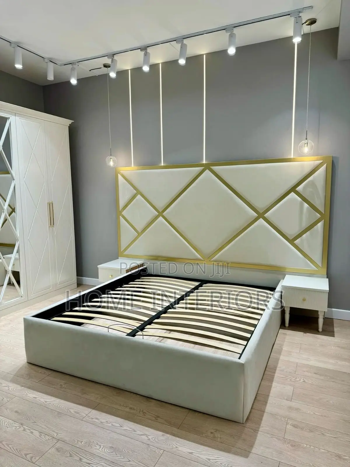 5 by 6 Bed With Golden Gray