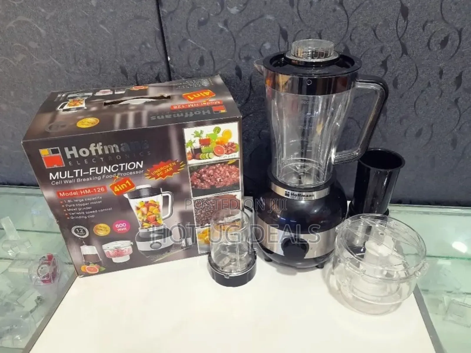 Hoffmans 4-in-1 Multi-function Food Processor - Silver