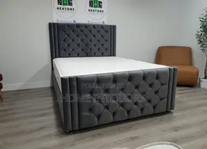 5 by 6 Bed Black Gray