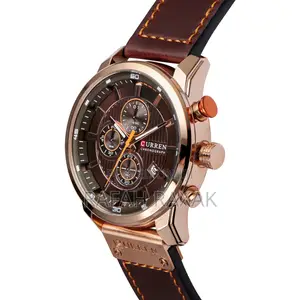 Original Men’S Curren Analog Digital Quartz Leather Watch
