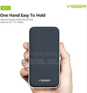 Veger V11 Power Bank 25000mah 2 Usb Out Put - Black