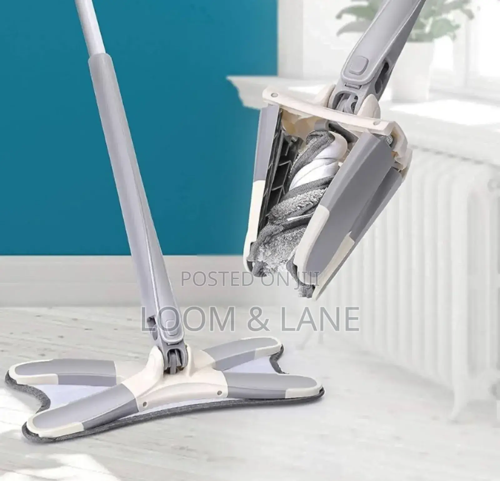 Versatile Twisting Mop With Microfiber Pad