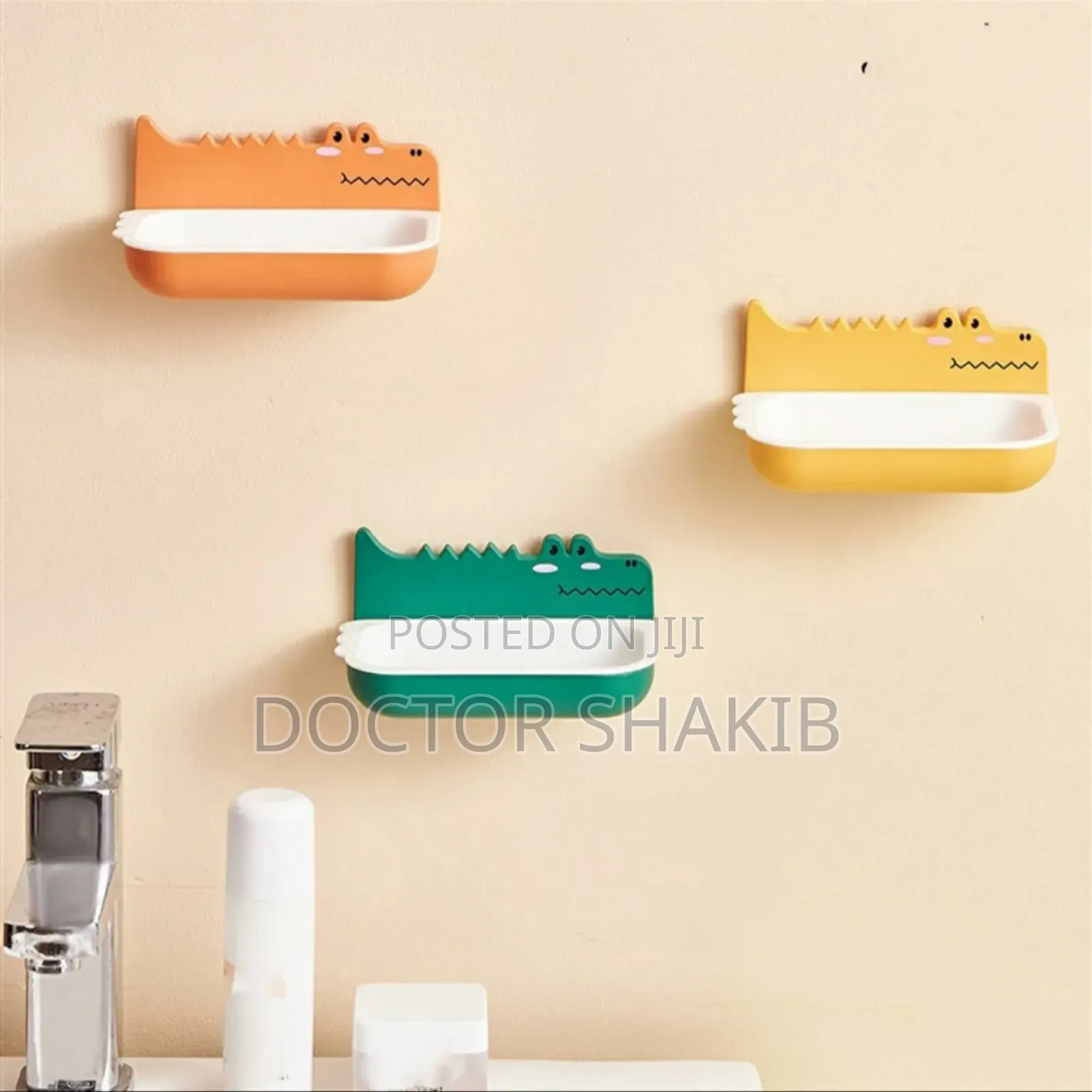 Quality Crocodile Design Self-Adhesive Soap Holder
