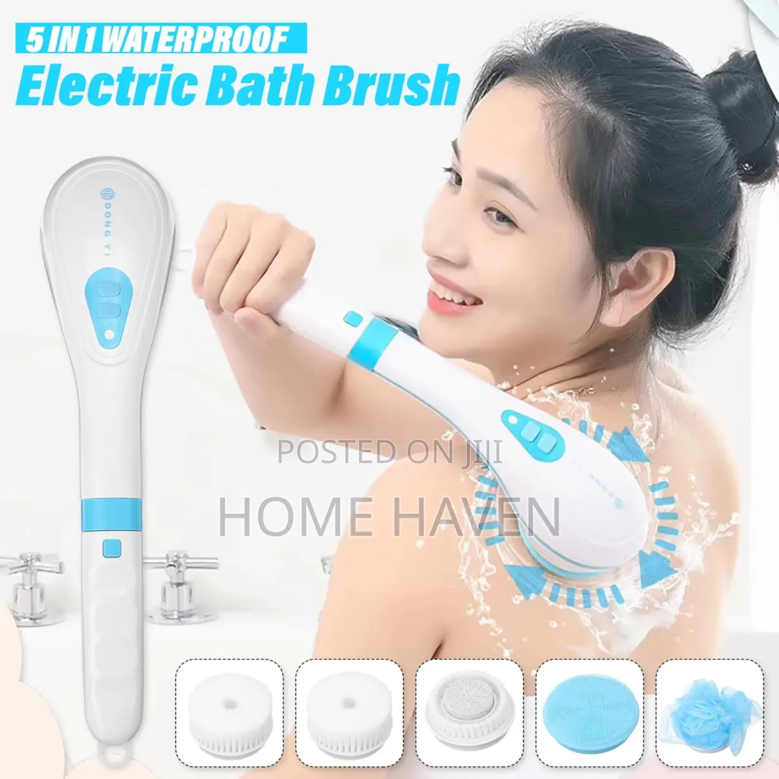 Rechargeable Rotating Body Bath Brush