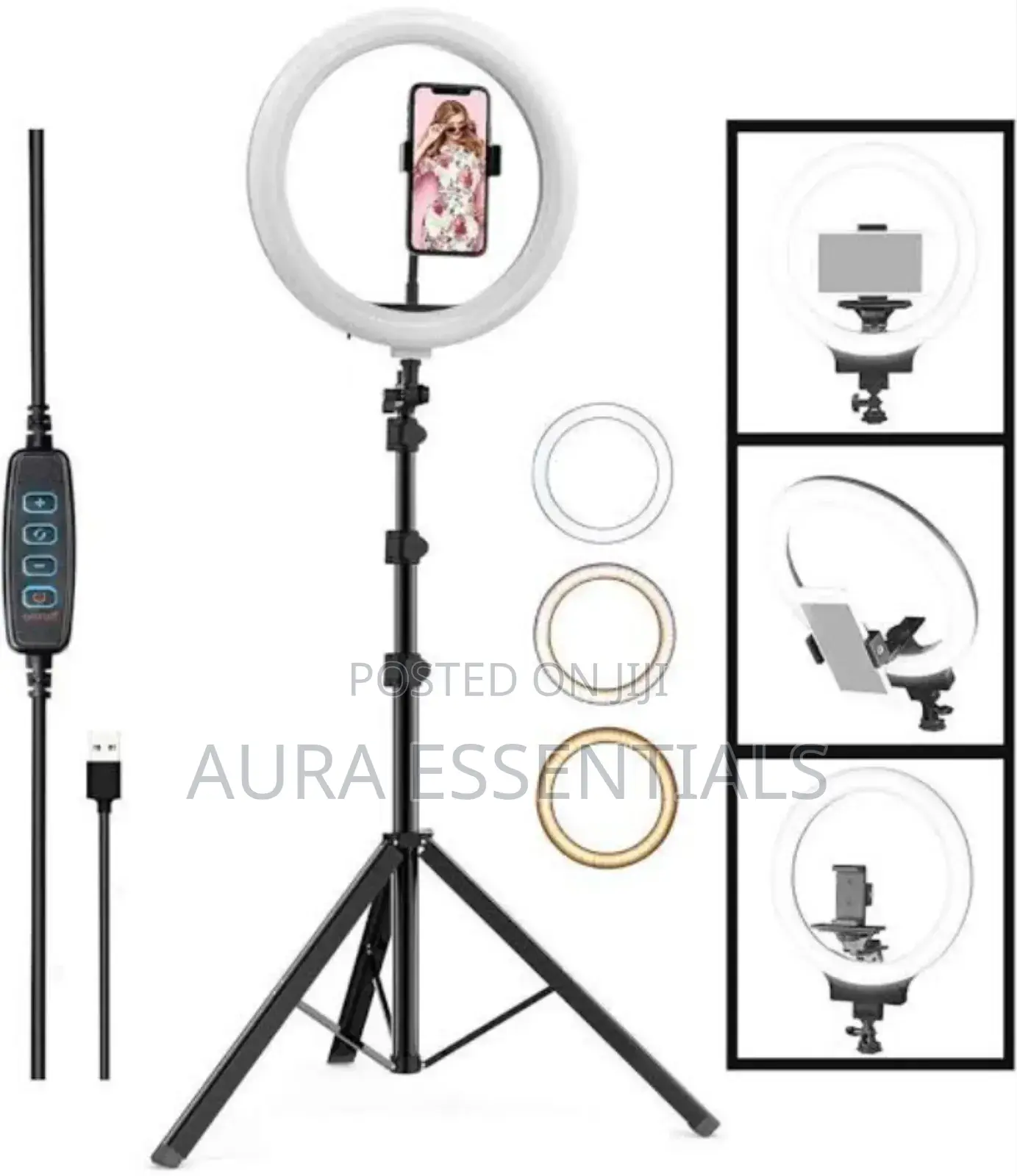 Mobile Stand With Ring Light