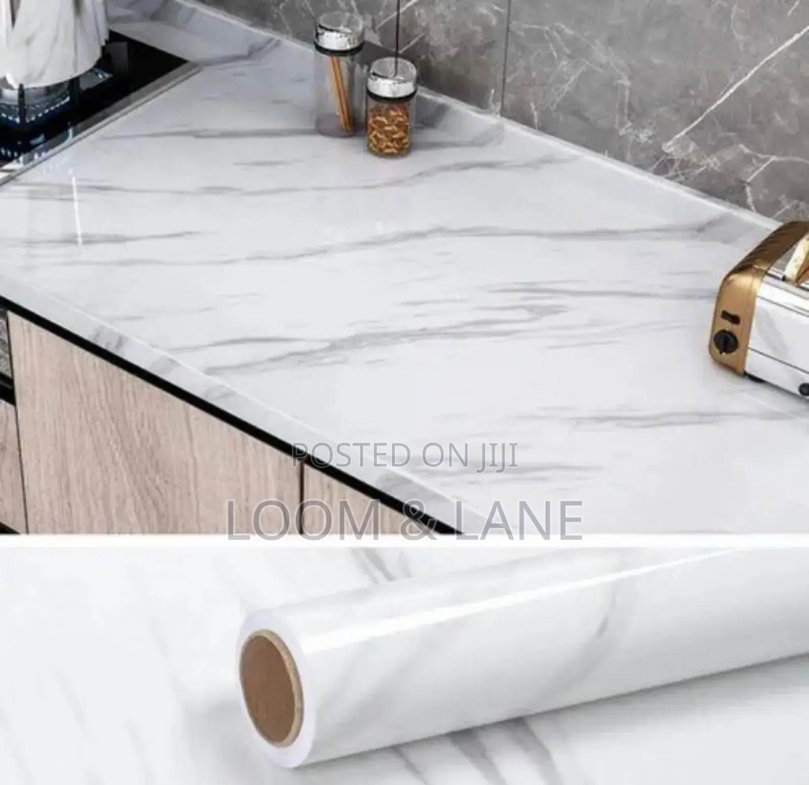 1 Roll Jazz White Adhesive Self Oil Proof Film