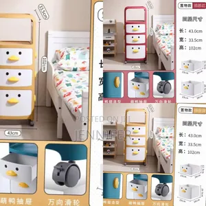 New 3-Level Cartoon Kids Plastic Drawer