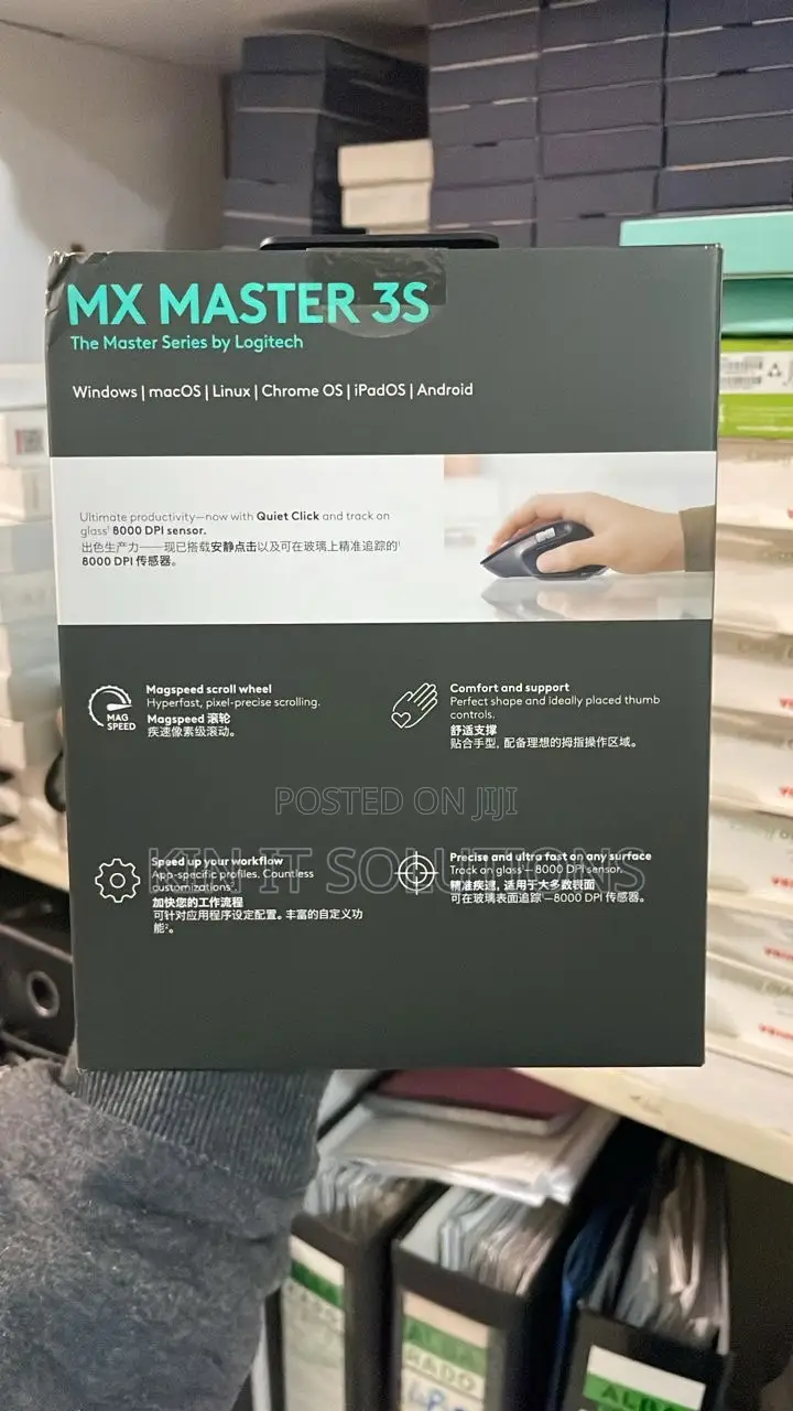 Logitech Mx Master 3s Wireless Mouse.