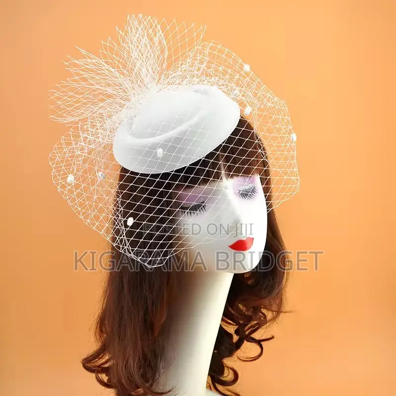White Fascinator
