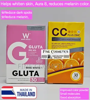 Wink White + Cc Zinc Vitamin C, Skin Whitening Dietary Pills