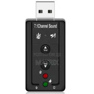 Usb External Sound Card Audio Mini Adapter-Black