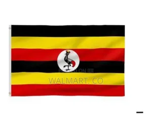 Uganda Flag Big Size Red Yellow Black