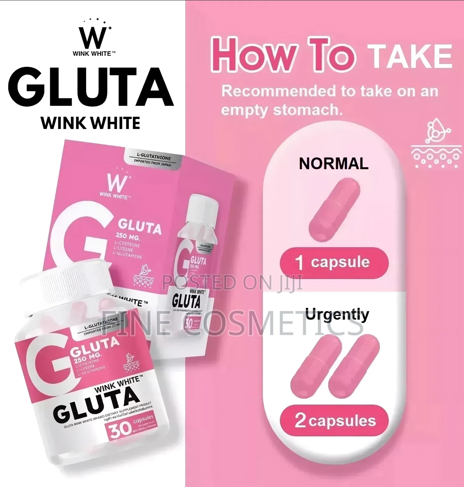 Wink White, New Authentic Skin Whitening Glutathione Pills