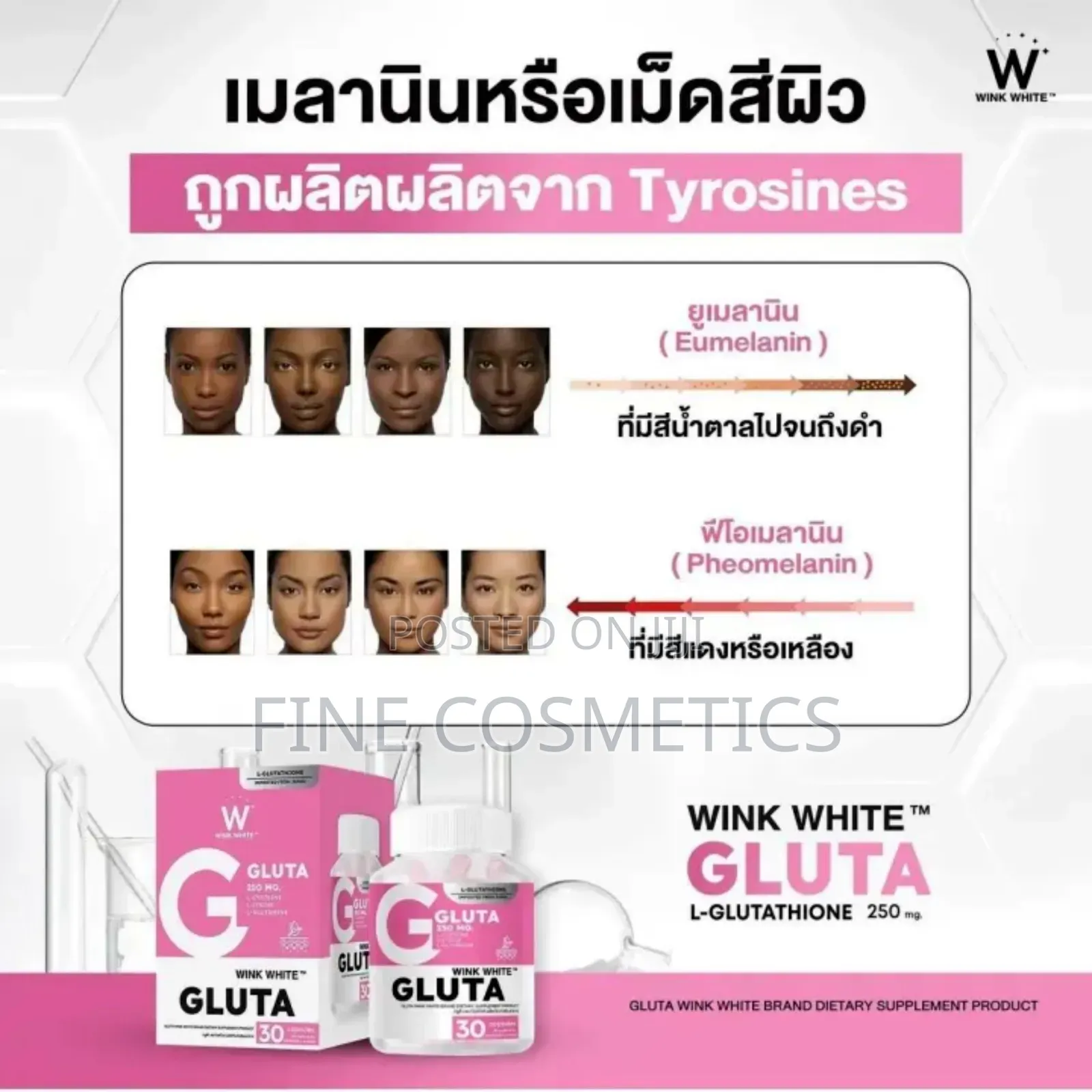 Wink White, New Authentic Skin Whitening Glutathione Pills