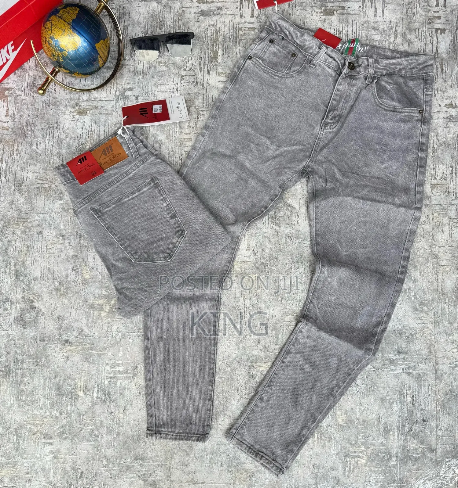 Gray Jeans. Ash Denim