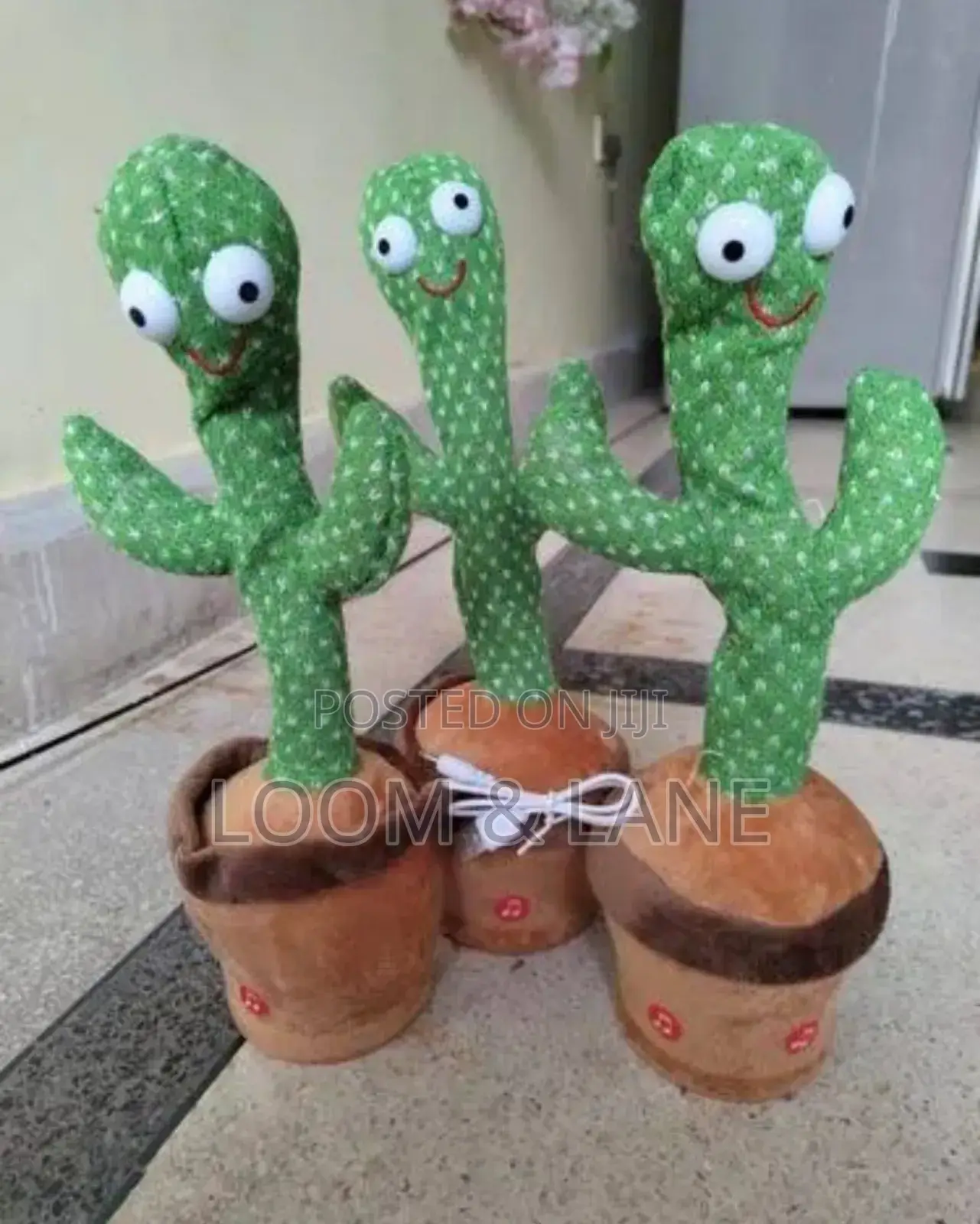 Adorable Dancing Cactus Toy Led Light Plant Talking Toy