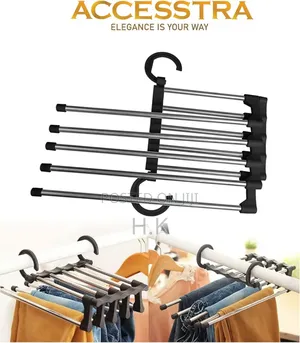 5-in-1 Multi-Layer Stainless Steel Pants Hanger.