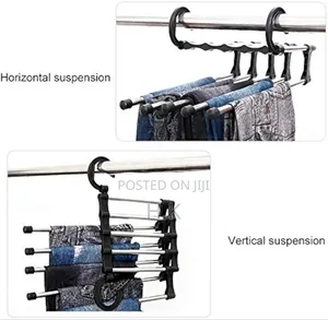 5-in-1 Multi-Layer Stainless Steel Pants Hanger.