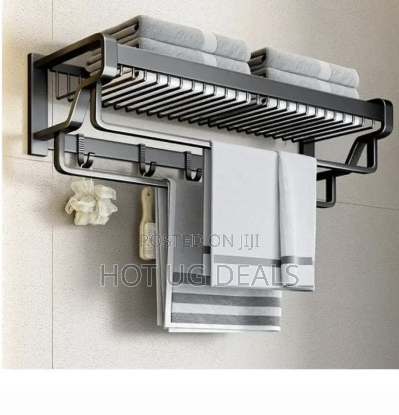 Kitchen, Bathroom Towel Rack - Grey