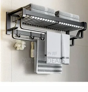 Kitchen, Bathroom Towel Rack - Grey