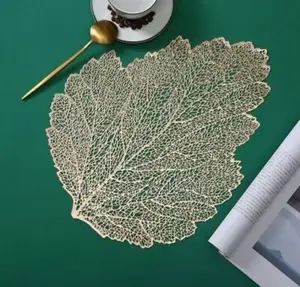 6pcs Leaf Shaped Placemats