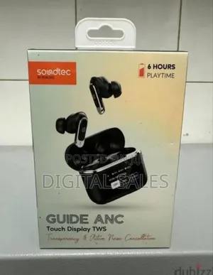 Porodo Soundtec Guide Earbuds With Anc Tws, Touch Screen,