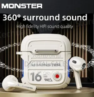 Monster Xkt16 TWS Bluetooth 5.3 Earphones.