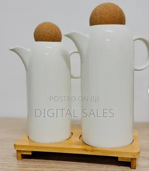 Porcelain Oil Dispenser Bottle, 2 PCS Oil Vinegar Bottle Pot