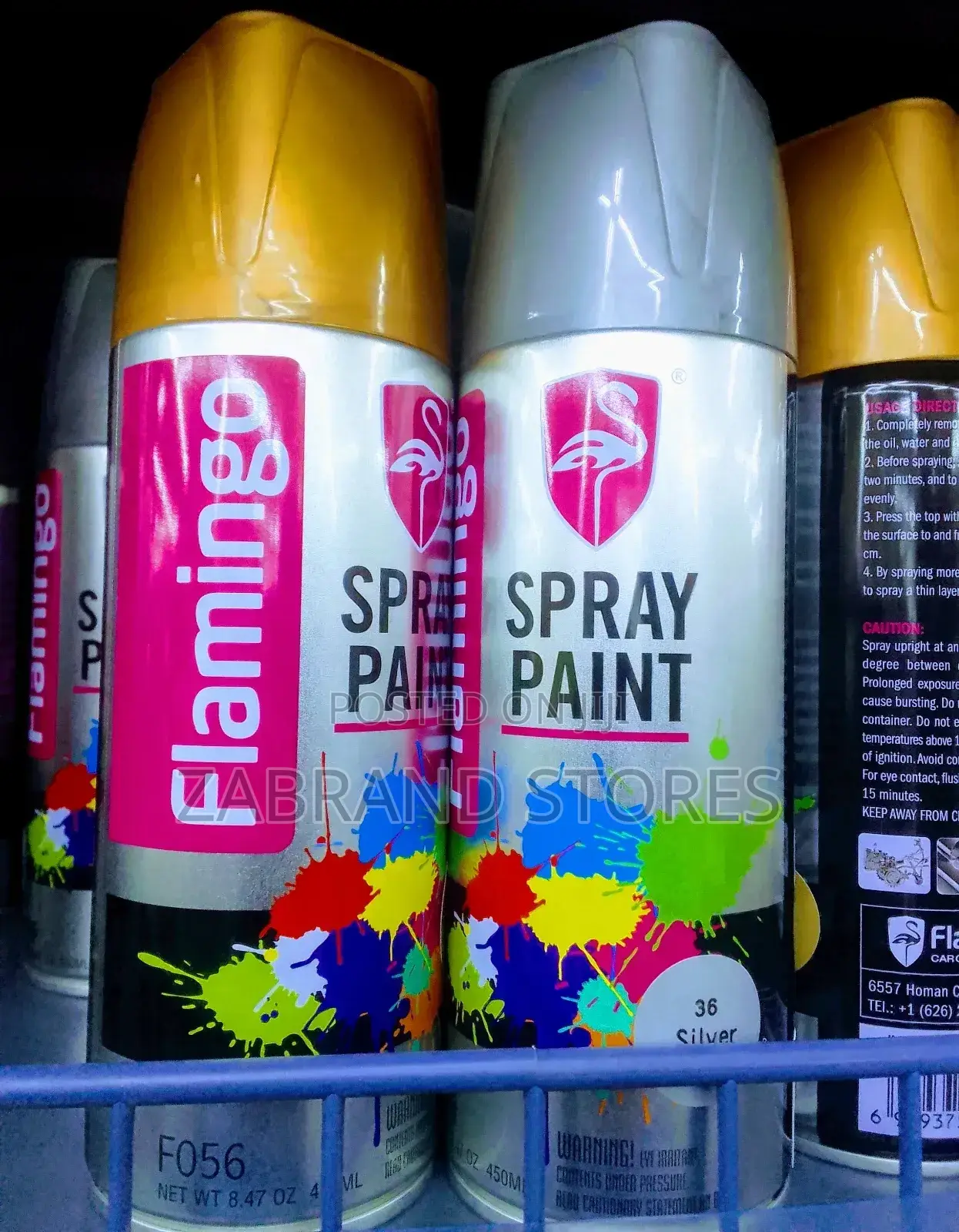 Flamingo Quick Dry Car Spray Silver